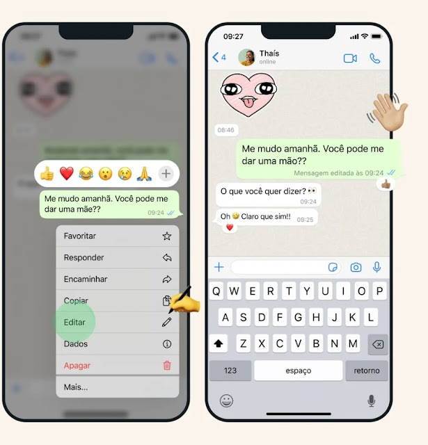 WHATSAPP ANUNCIA OPÇÃO DE EDITAR MENSAGENS; VEJA COMO FAZER