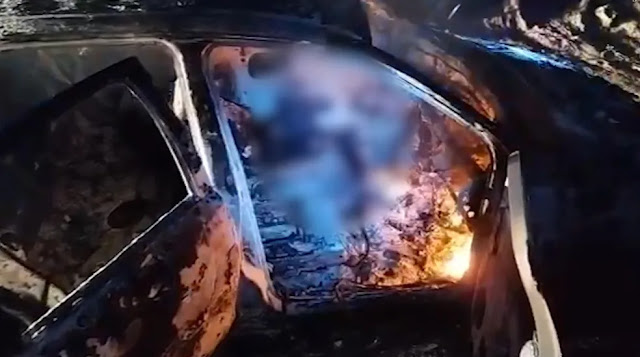CORPO É ENCONTRADO DENTRO DE CARRO INCENDIADO NO MUNICÍPIO DE NOVA CRUZ, REGIÃO AGRESTE