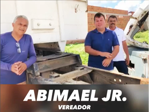 PRESIDENTE DA CÂMARA DE LOGRADOURO/PB, ABIMAEL JR, DENUNCIA DESCASO E ABANDONO DE VEÍCULO NO MUNICÍPIO