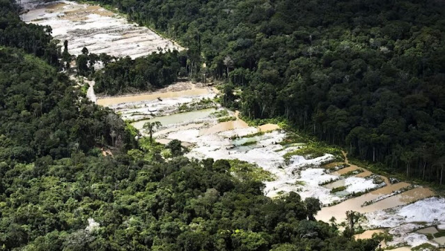 FORÇA-TAREFA DESTRÓI DEZ GARIMPOS ILEGAIS NA AMAZÔNIA