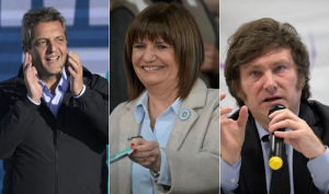 PRIMEIRO TURNO DAS ELEIÇÕES NA ARGENTINA ACONTECE HOJE; MASSA, MILEI E BULLRICH SÃO FAVORITOS