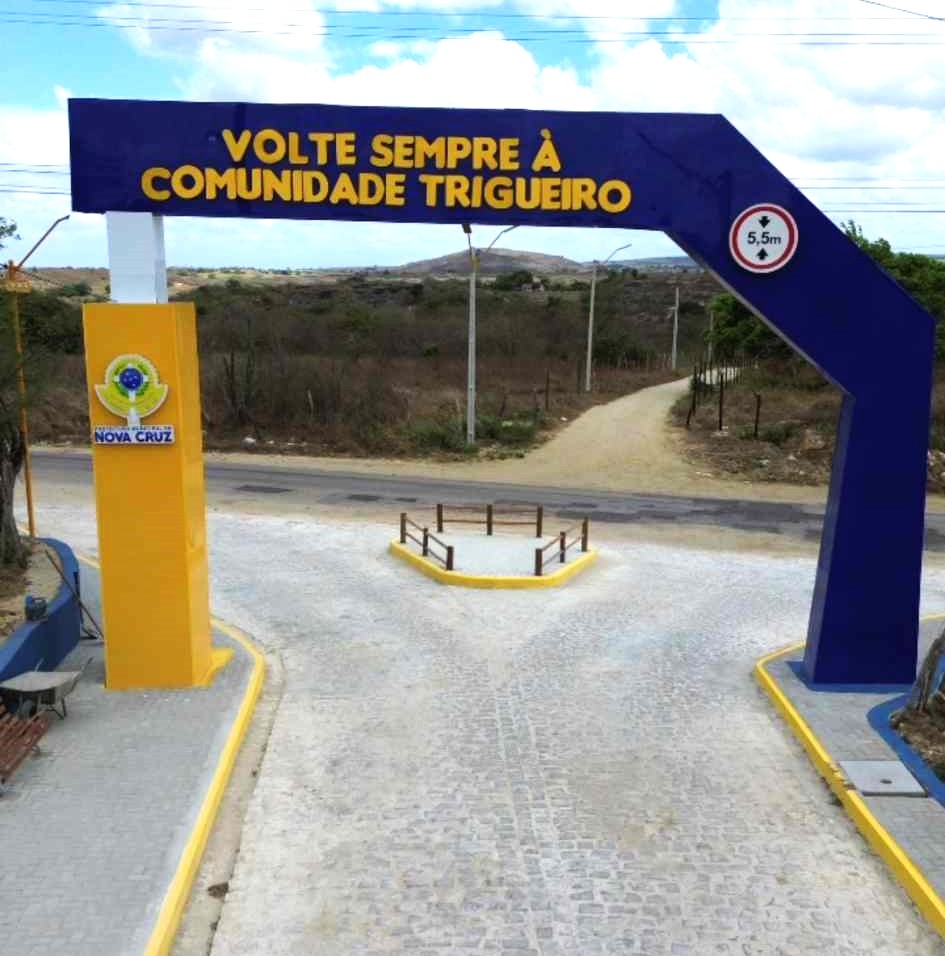 PREFEITURA DE NOVA CRUZ ENTREGARÁ MAIS DE 2 KM DE ILUMINAÇÃO EM LED, CALÇAMENTO E PÓRTICO NA COMUNIDADE DO TRIGUEIRO NESTE SÁBADO (11)