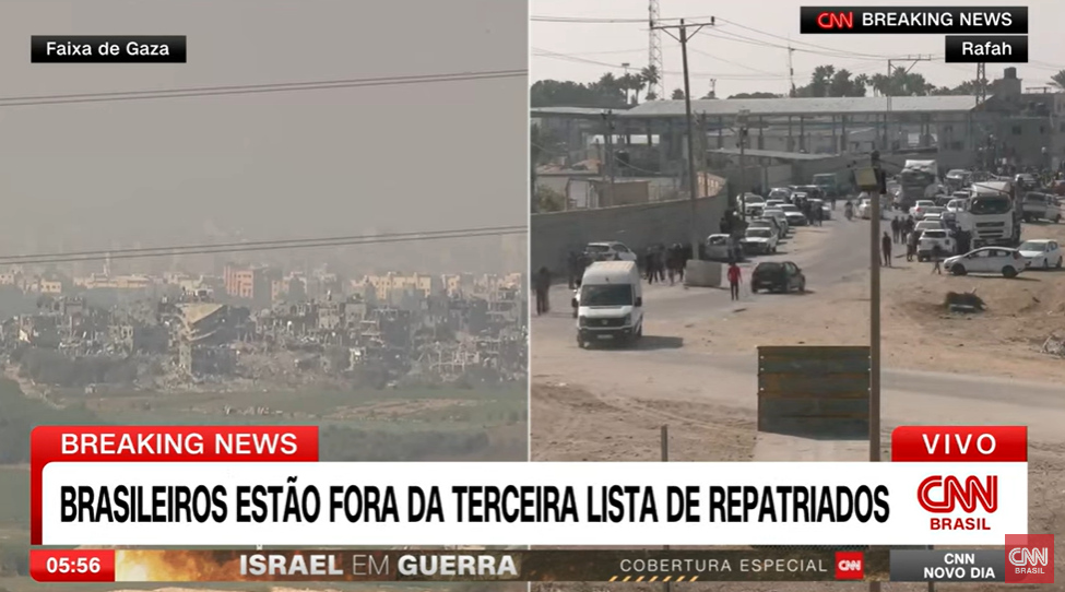 GRUPO DE 34 BRASILEIROS FICA FORA DE 3ª LISTA E SEGUE À ESPERA DE LIBERAÇÃO PARA DEIXAR GAZA