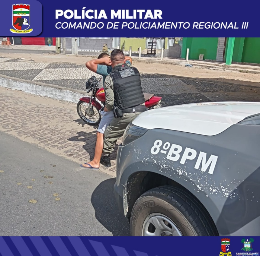 POLÍCIA MILITAR PRENDE HOMEM APÓS AGRESSÃO A SUA COMPANHEIRA NA CIDADE DE NOVA CRUZ-RN