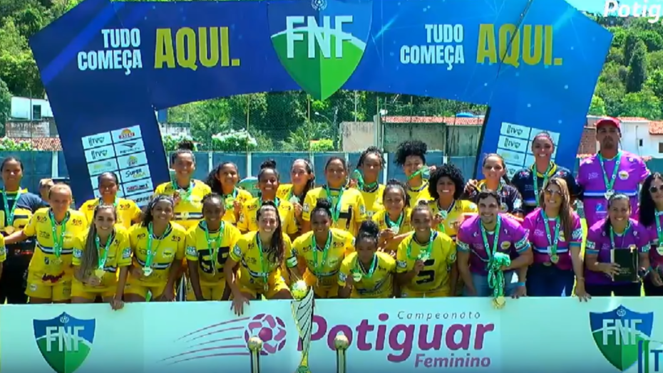 UNIÃO VENCE ALECRIM E SE TORNA PENTACAMPEÃO DO FUTEBOL POTIGAR FEMININO