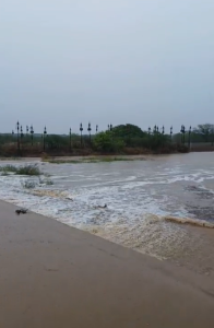 PRIMEIRAS CHUVAS DO ANO PROVOCAM SANGRIA NA BARRAGEM DE TRIUNFO POTIGUAR