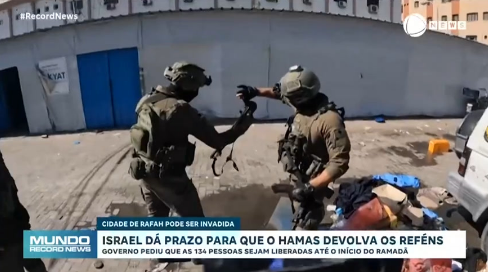 ISRAEL DÁ PRAZO PARA QUE GRUPO TERRORISTA HAMAS LIBERTE REFÉNS