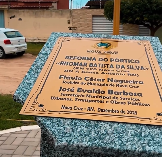 [ VÍDEO ] ATO DE VANDALISMO AO PATRIMÔNIO PÚBLICO NO PÓRTICO DE NOVA CRUZ/RN