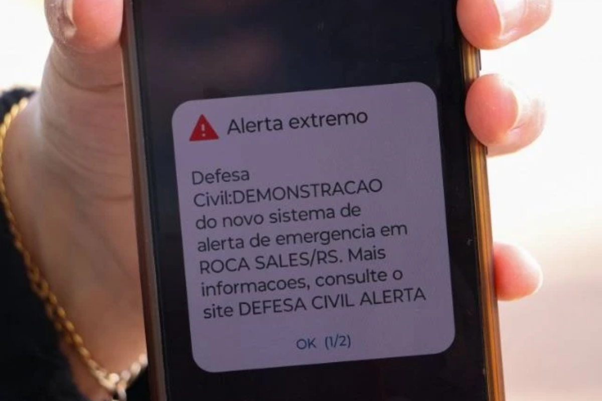 SISTEMA DE ALERTAS DA DEFESA CIVIL NO CELULAR COMEÇA EM DEZEMBRO