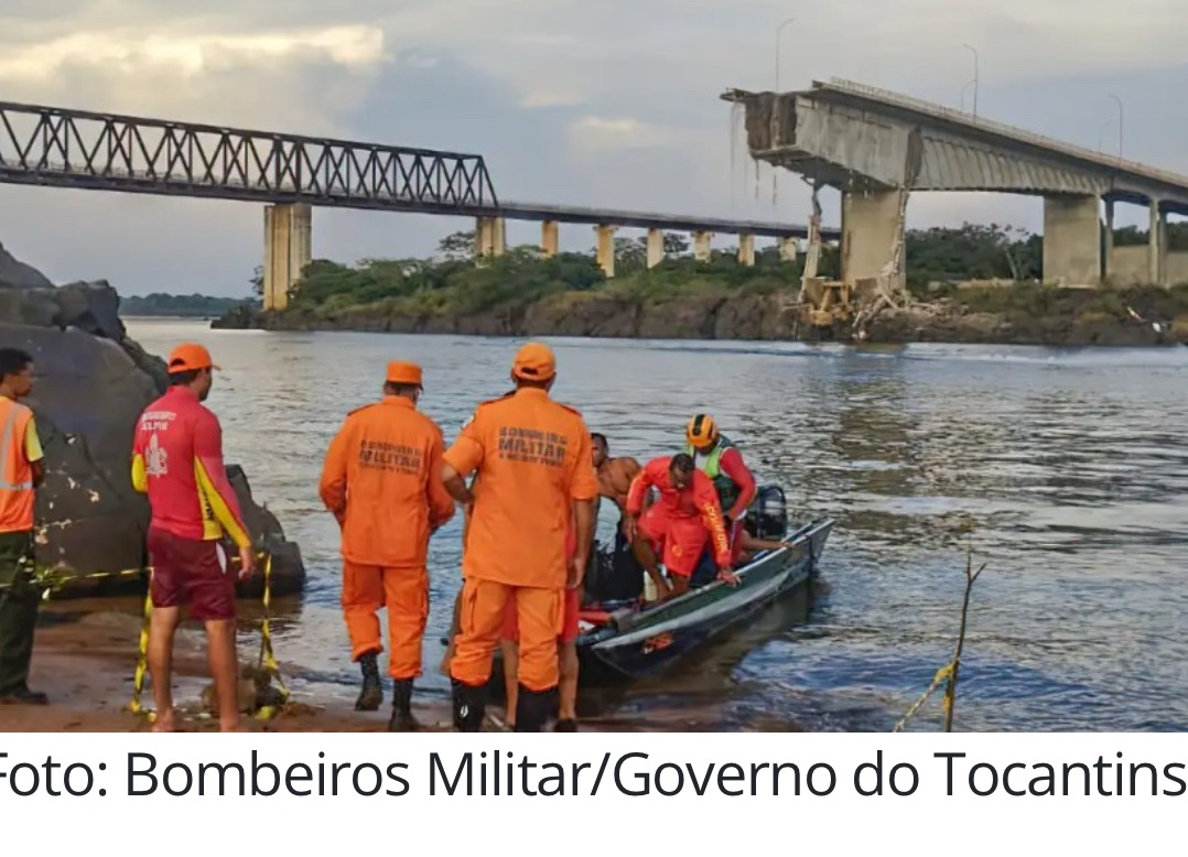BUSCAS POR 14  DESAPARECIDOS EM DESABAMENTO DE PONTE SEGUEM NO TOCANTINS