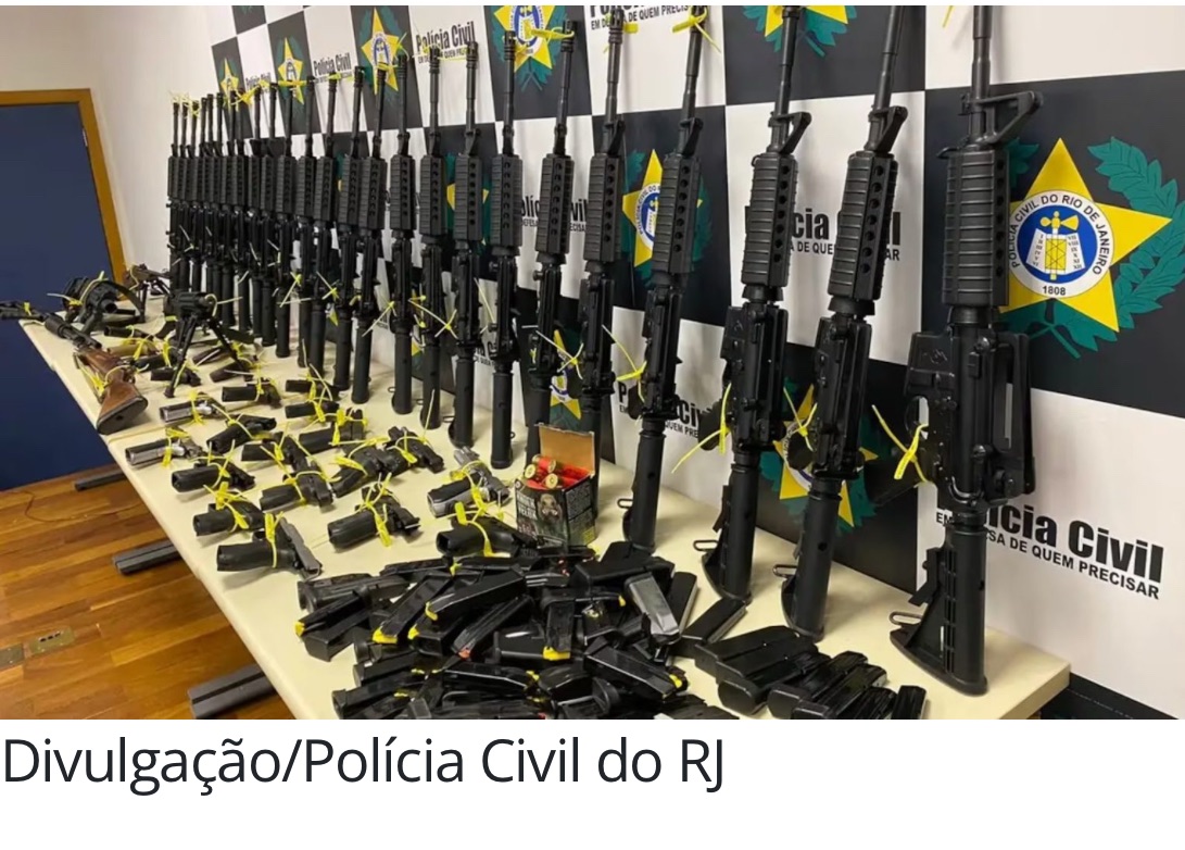 BRASIL APREENDEU, EM MÉDIA, 274 ARMAS DE FOGO ENTRE JANEIRO E NOVEMBRO,DIZ MINISTÉRIO DA JUSTIÇA
