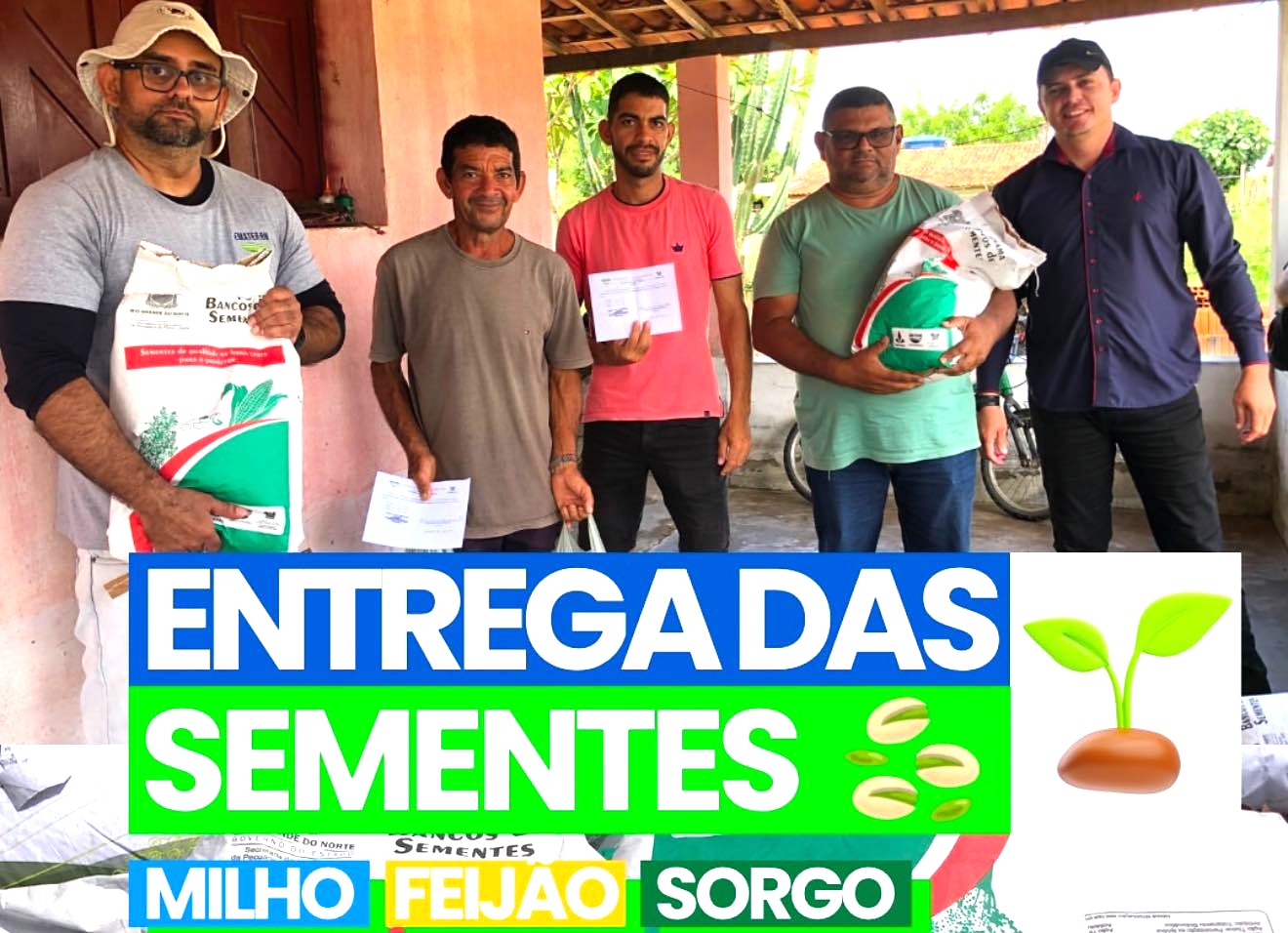 PREFEITURA DE SERRINHA E EMATER REALIZAM ENTREGA DE SEMENTES PARA AGRICULTORES