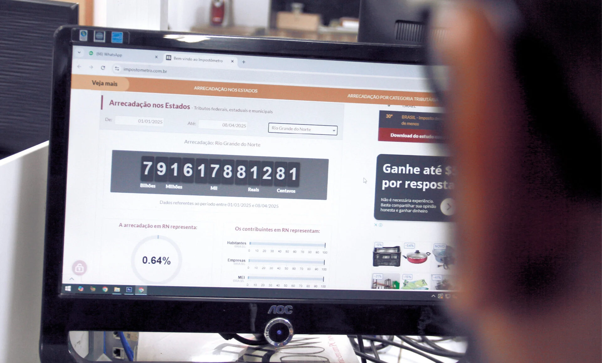RECORDE: ARRECADAÇÃO DE IMPOSTOS NO RN CHEGA A R$ 7,9 BILHÕES EM 2025