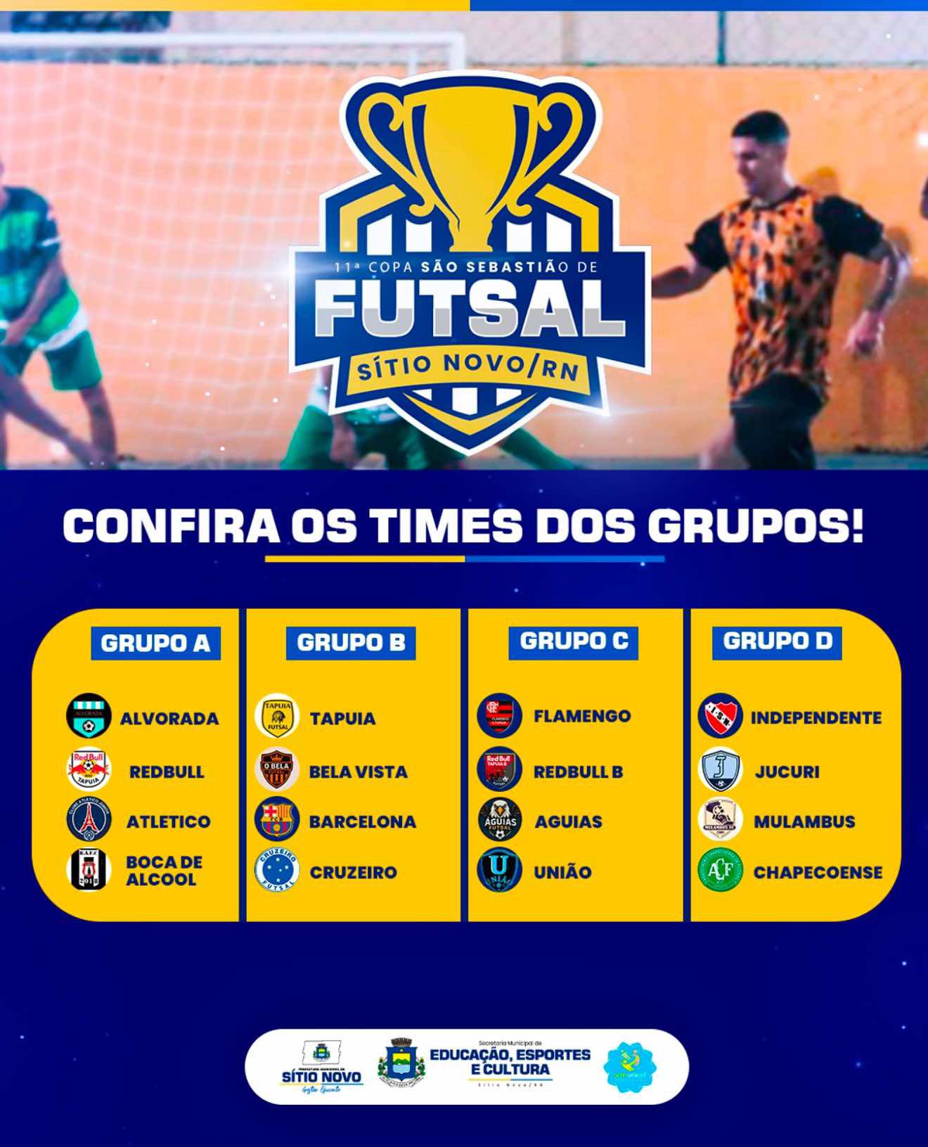 PREFEITURA DE SÍTIO NOVO REALIZA A 11ª EDIÇÃO DA COPA SÃO SEBASTIÃO DE FUTSAL
