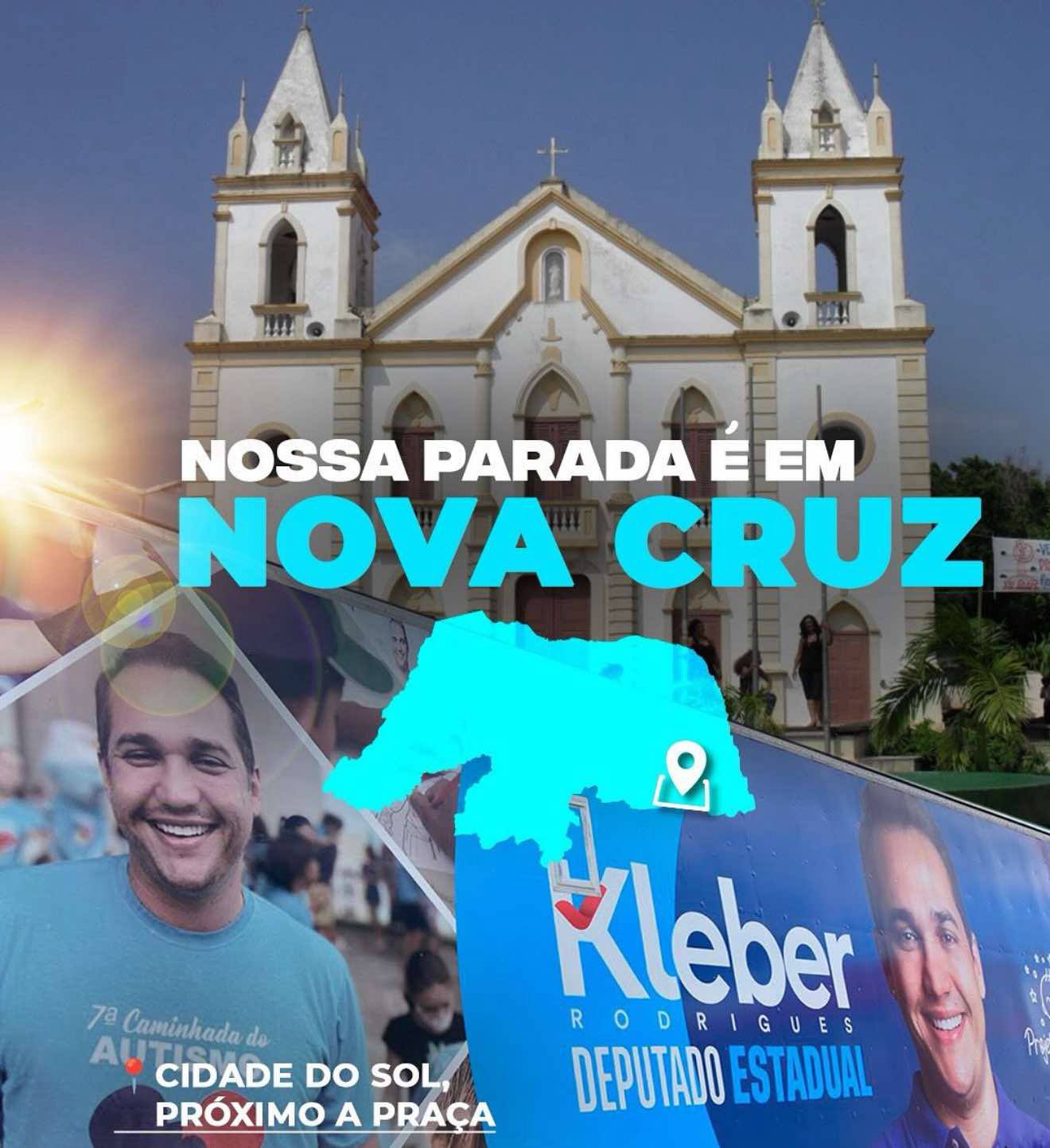 CARAVANA PELO RN DO DEPUTADO KLEBER RODRIGUES CHEGA A NOVA CRUZ NESTA SEXTA-FEIRA (16)