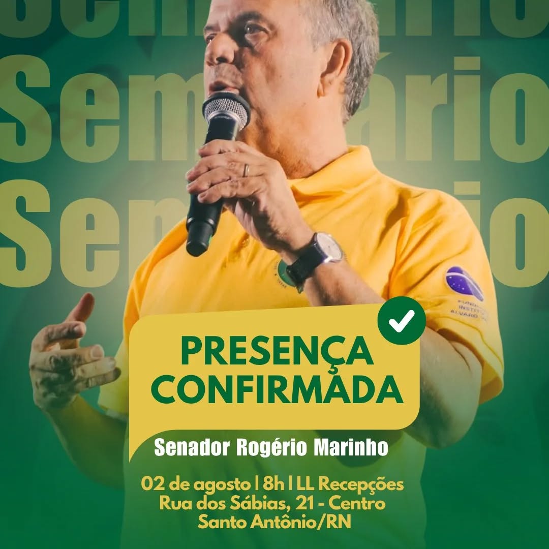 SEMINÁRIO DO ROTA 22 EM SANTO ANTÔNIO SERÁ NO SÁBADO (2) COM PRESENÇA DO SENADOR ROGÉRIO MARINHO