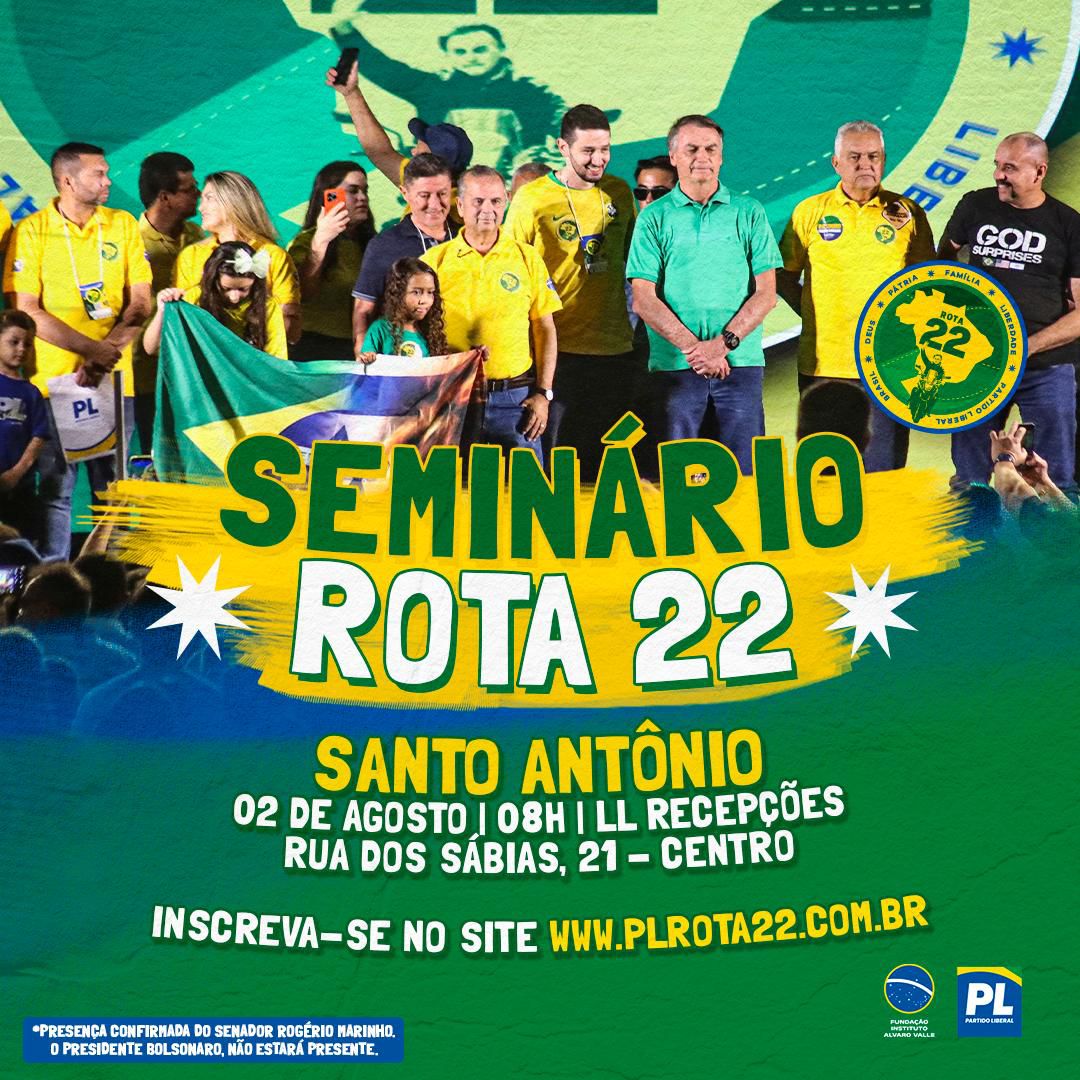 SANTO ANTÔNIO RECEBERÁ SEMINÁRIO DO ROTA 22 COM PRESENÇA DE ROGÉRIO MARINHO E LIDERANÇAS POLÍTICAS