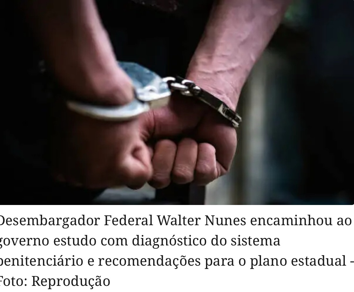 MAIS DE 90% DOS PRESOS NO RN NÃO COMETERAM CRIMES VIOLENTOS, APONTA ESTUDO