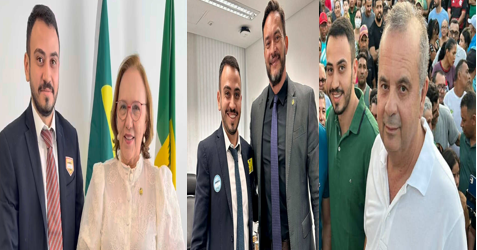 RAULISON RIBEIRO FAZ HISTÓRIA AO CONQUISTAR APOIO DOS TRÊS SENADORES DO RN A SUA ADMINISTRAÇÃO