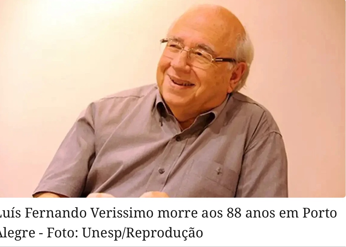 LUÍS FERNANDO VERÍSSIMO MORRE AOS 88 ANOS EM PORTO ALEGRE