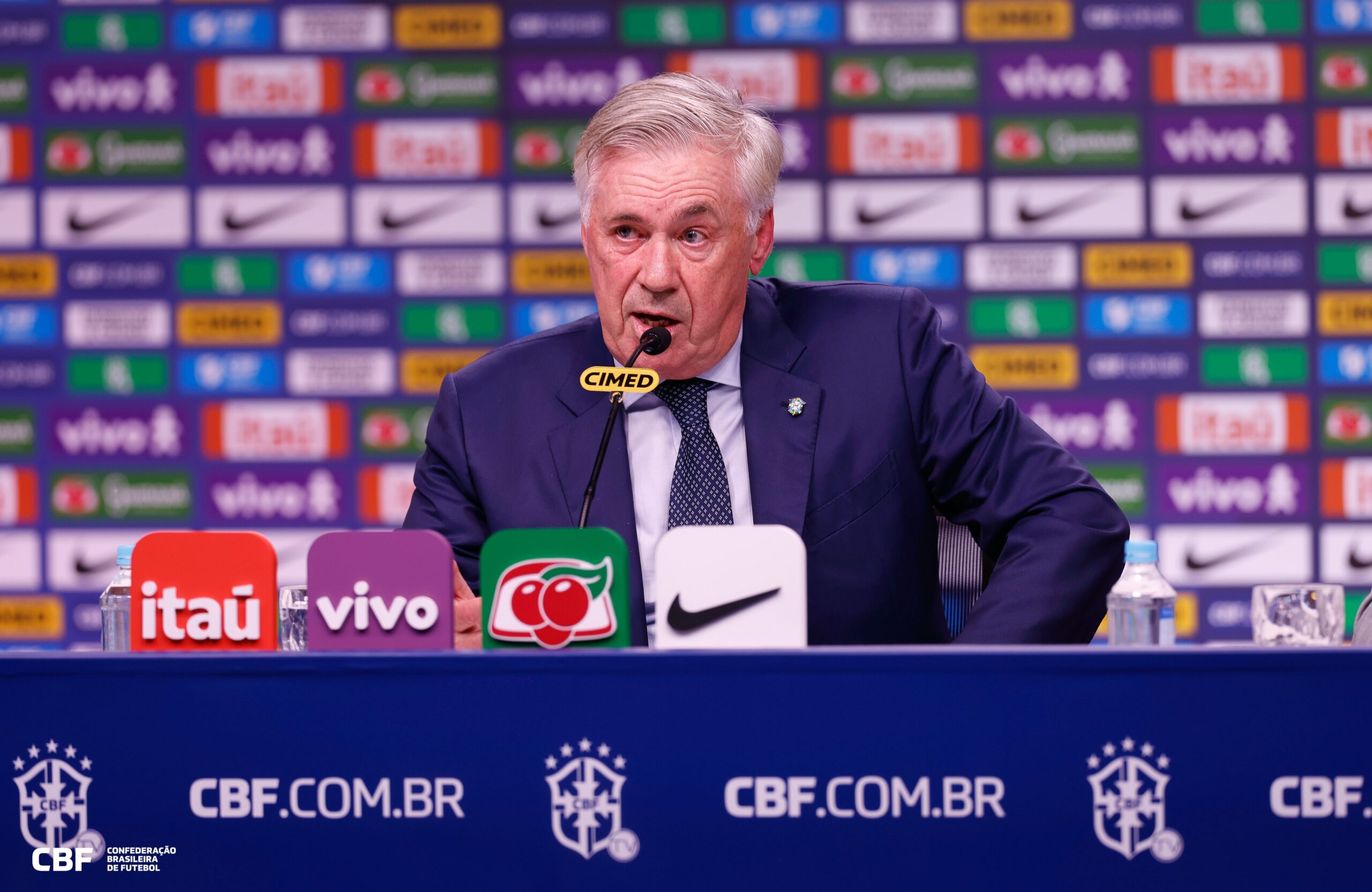 ANCELOTTI CONVOCA SELEÇÃO PARA AMISTOSOS CONTRA COREIA DO SUL E JAPÃO