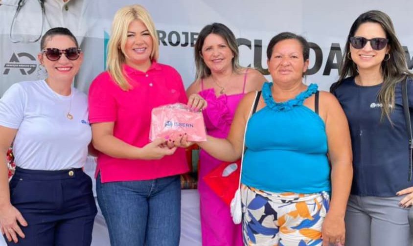 PREFEITA JANAÍNA DE SALIN REFORÇA COMPROMISSO COM A SAÚDE DA MULHER EM AÇÃO DO OUTUBRO ROSA EM LAGOA DE PEDRAS