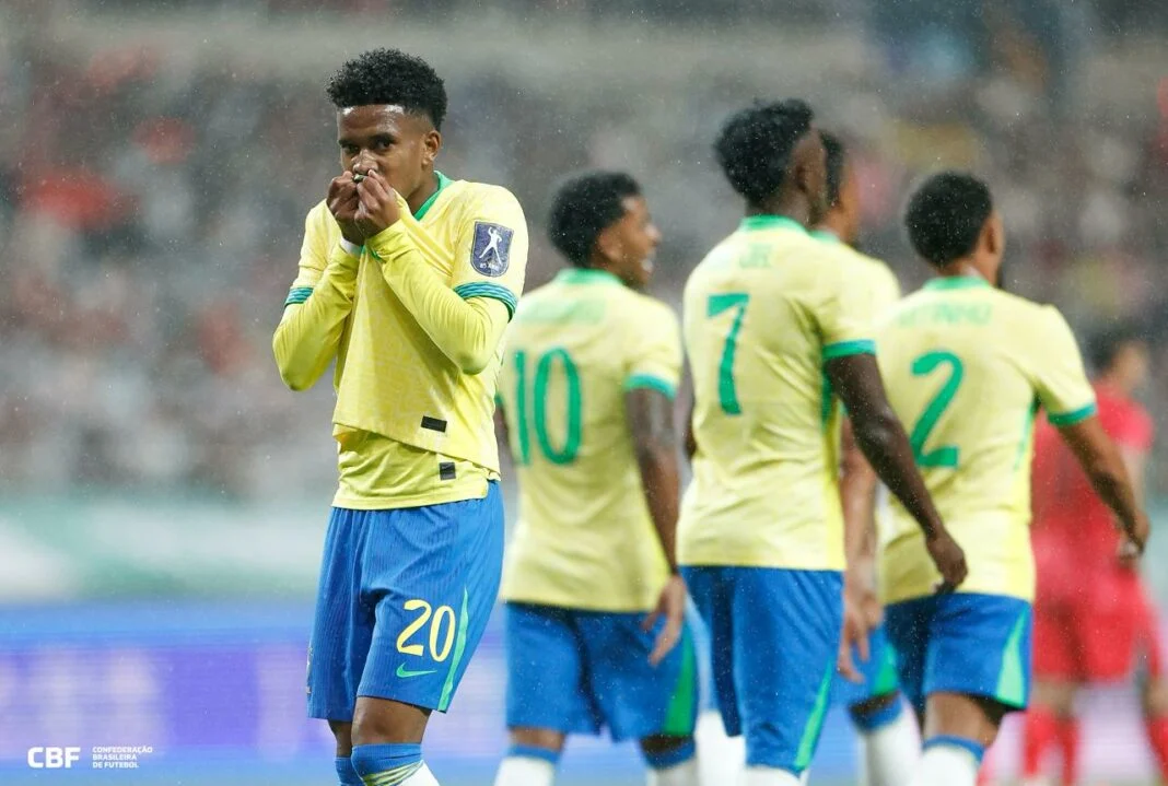BRASIL MOSTRA EVOLUÇÃO SOB COMANDO DE ANCELOTTI E GOLEIA COREIA DO SUL POR 5 A 0