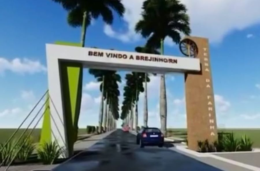 PREFEITO JEFERSON GOMES ASSINA ORDEM DE SERVIÇO PARA CONSTRUÇÃO DO NOVO PÓRTICO DE BREJINHO