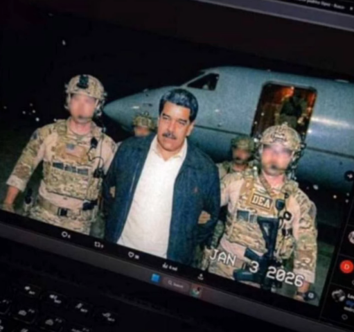 FOTO: MADURO JÁ ESTÁ NOS EUA SOB CUSTÓDIA DAS FORÇAS MILITARES AMERICANAS