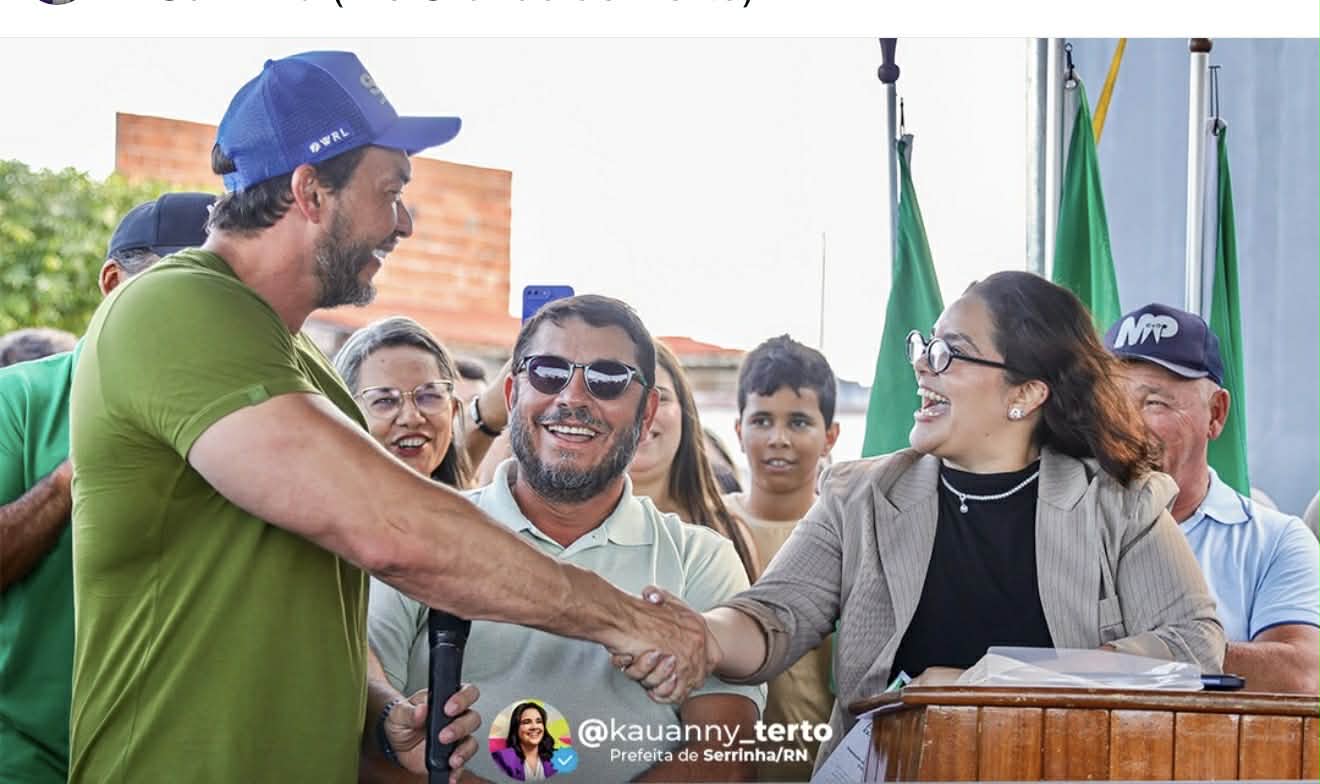 PREFEITA KAUANNY, EX-PREFEITO DEDA TERTO E SENADOR STYVENSON ENTREGAM JUNTOS NOVA SEDE DO DESTACAMENTO DA PM EM SERRINHA