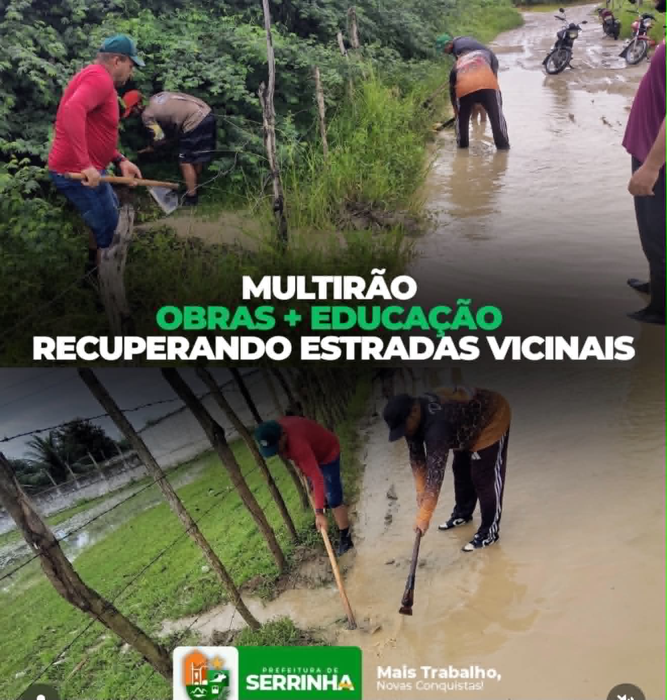 PREFEITURA DE SERRINHA SEGUE RECUPERANDO ESTRADAS VICINAIS PARA GARANTIR O ACESSO DA POPULAÇÃO