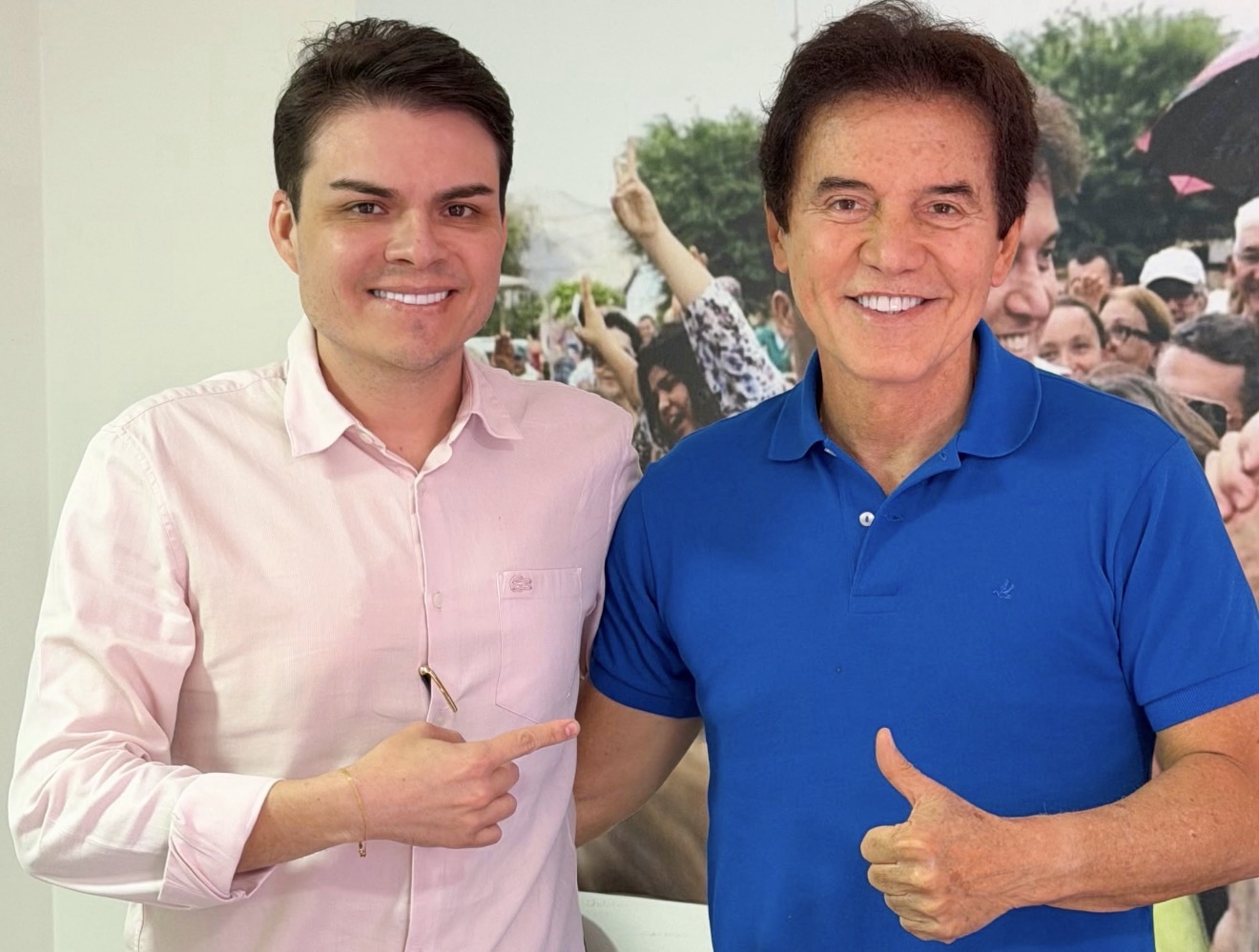 ROBINSON FARIA RECEBE APOIO DO PRESIDENTE DA CÂMARA DE PARNAMIRIM, CÉSAR MAIA, E CONSOLIDA AMPLA BASE NO MUNICÍPIO