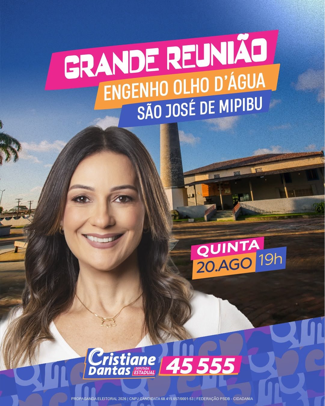 CRISTIANE DANTAS REUNIRÁ GRUPO POLÍTICO EM SÃO JOSÉ DE MIPIBU NESTA QUINTA-FEIRA