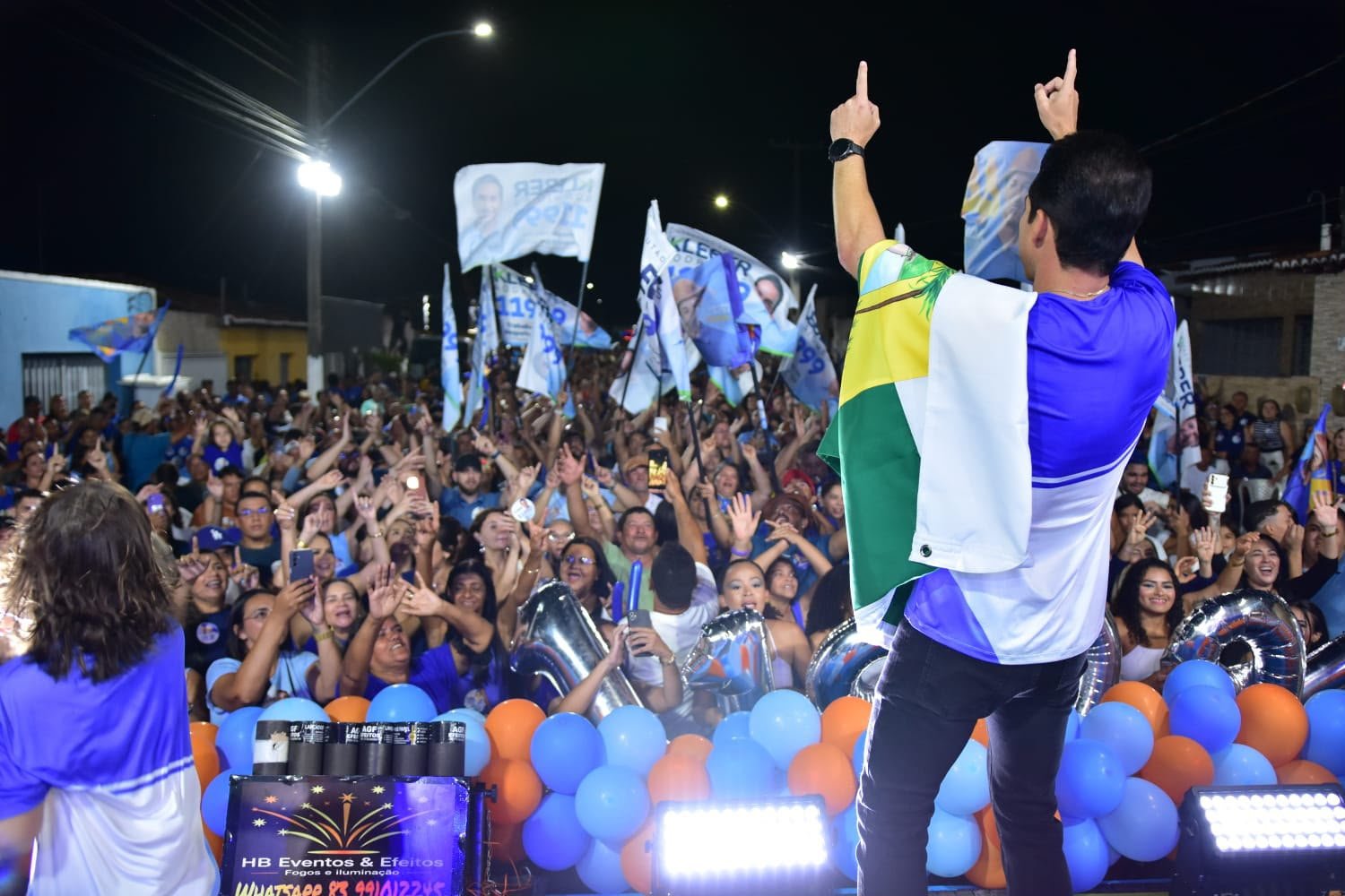 KLEBER EMOCIONA MULTIDÃO E FAZ DA INCLUSÃO A MARCA DO ENCERRAMENTO DA CAMPANHA EM MONTE ALEGRE